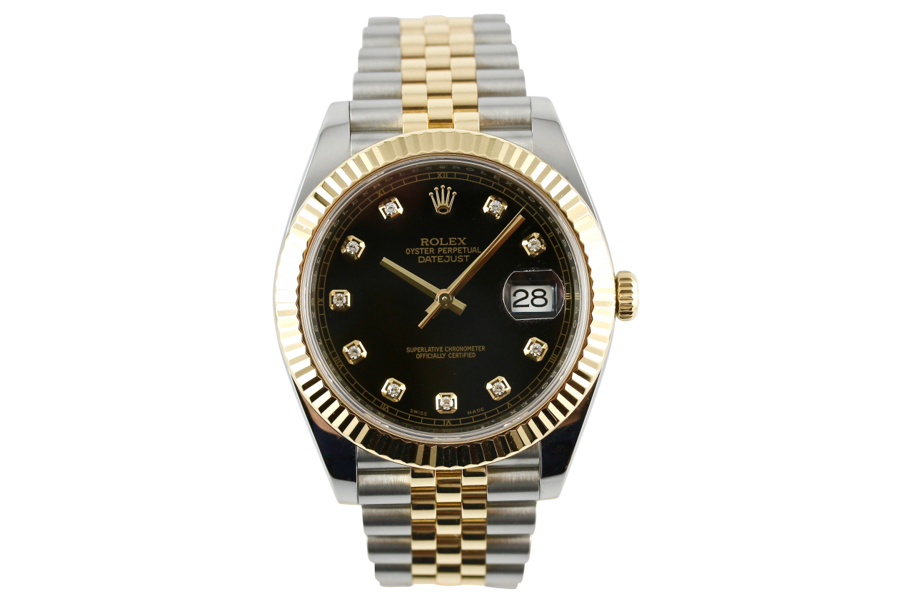 Datejust 41 Steel/Yellowgold „Black Diamond“
