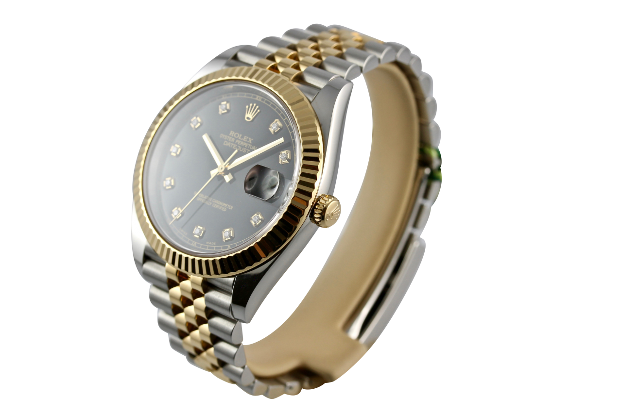 Datejust 41 Steel/Yellowgold „Black Diamond“