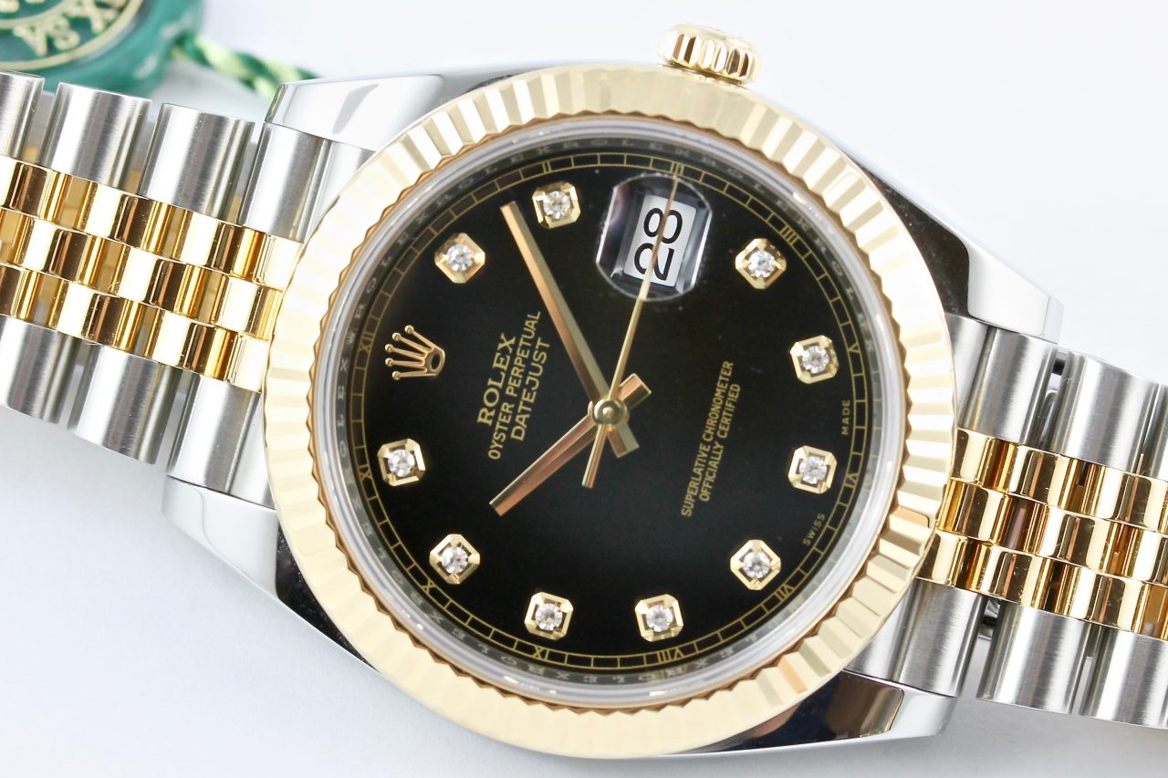 Datejust 41 Steel/Yellowgold „Black Diamond“
