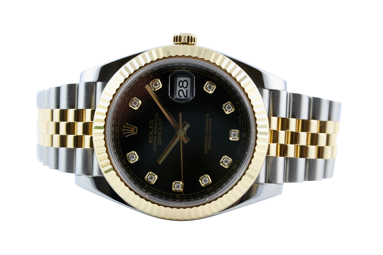 Datejust 41 Steel/Yellowgold „Black Diamond“